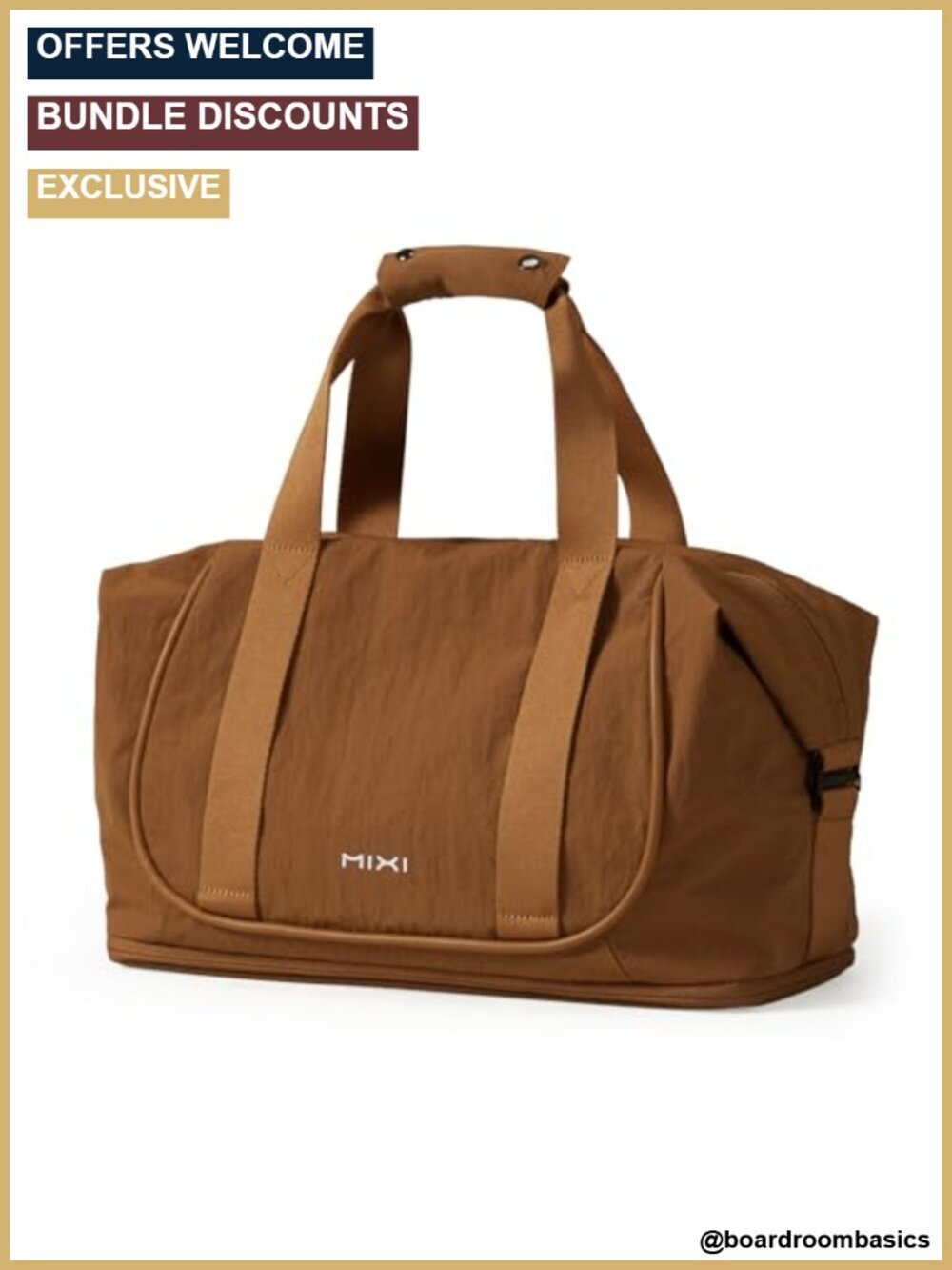 Expandable Travel Tote Bag - Lightweight Carry On Personal Item Handbag